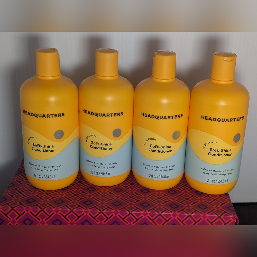 Lot of 4 Headquarters Soft Shine Conditioner Each size 12 oz